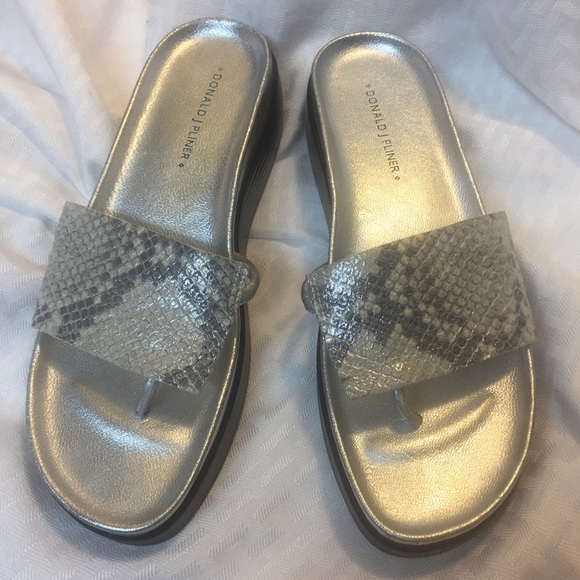 donald pliner snakeskin sandals